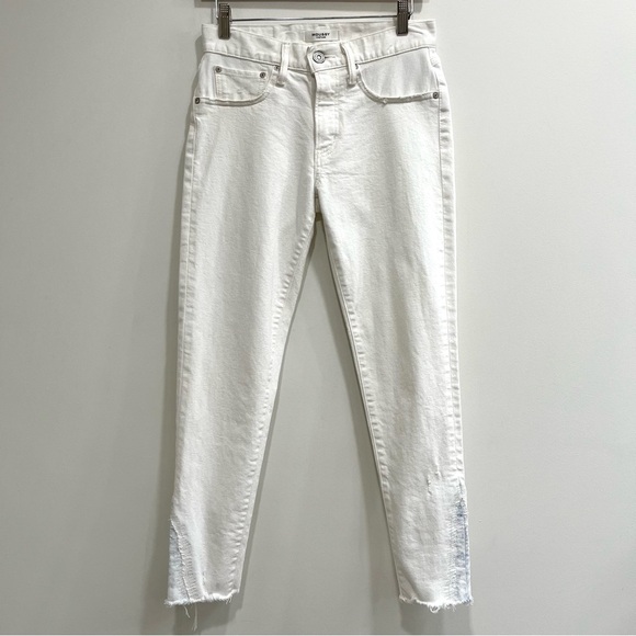 Moussy Vintage White Burnside Ankle Cropped Skinny Jean Size 26 - Picture 14 of 14